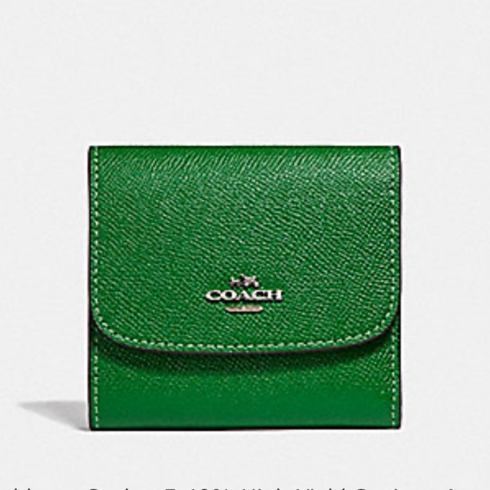 Coach Trifold Wallet - Green